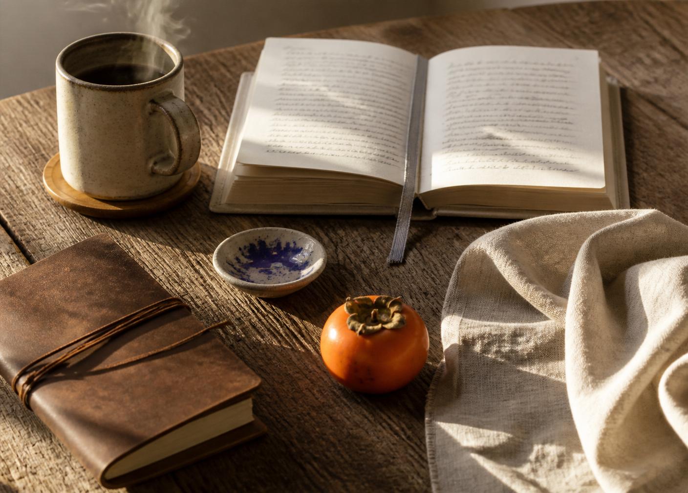 Hands cradling a warm mug